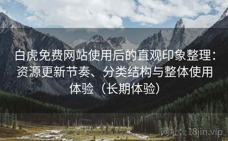 白虎免费网站使用后的直观印象整理：资源更新节奏、分类结构与整体使用体验（长期体验）