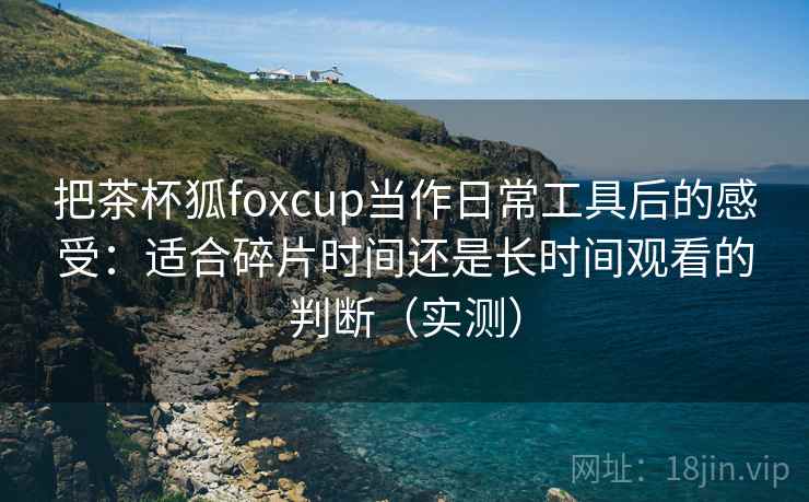 把茶杯狐foxcup当作日常工具后的感受：适合碎片时间还是长时间观看的判断（实测）