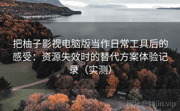 把柚子影视电脑版当作日常工具后的感受：资源失效时的替代方案体验记录（实测）