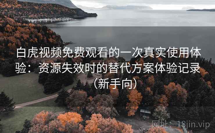 白虎视频免费观看的一次真实使用体验:资源失效时的替代方案体验记录(新手向) 白虎视频免费观看的一次真实使用体验:资源失效时的替代方案体验记录(新手向)