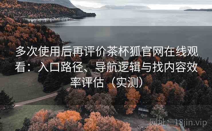 多次使用后再评价茶杯狐官网在线观看：入口路径、导航逻辑与找内容效率评估（实测）