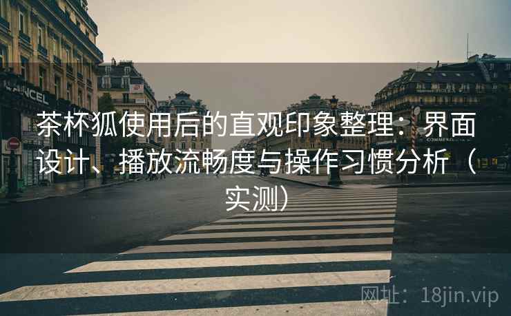 茶杯狐使用后的直观印象整理:界面设计、播放流畅度与操作习惯分析(实测) 茶杯狐使用后的直观印象整理:界面设计、播放流畅度与操作习惯分析(实测)
